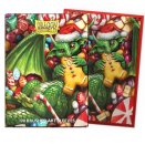 100 Pochettes Brushed Art Format Standard Christmas Dragon 2024 - Dragon Shield