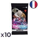 Lot de 10 boosters de jeu Fondations de Magic: The Gathering - Magic FR