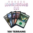 Lot de 100 terrains de base Horizons du Modern 3 - Magic