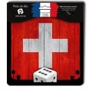 Boite de Piste de Dés Wood Swiss Flag