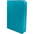 Pro-Binder Vivid 4-pocket avec fermeture Zip Bleu Turquoise - Ultra Pro