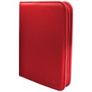 Pro-Binder Vivid 4-pocket avec fermeture Zip Rouge - Ultra Pro
