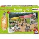 Boite de Puzzle 40 pièces - Journée à la ferme