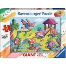 Puzzle 24 pièces géant - La Récréation des Dinosaures - Ravensburger