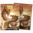 100 Pochettes Dual Matte Art Format Standard Wood Snake - Dragon Shield