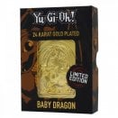 Boite de Carte en Métal Plaqué Or 24k Edition Limitée Bébé Dragon - Yu-Gi-Oh!