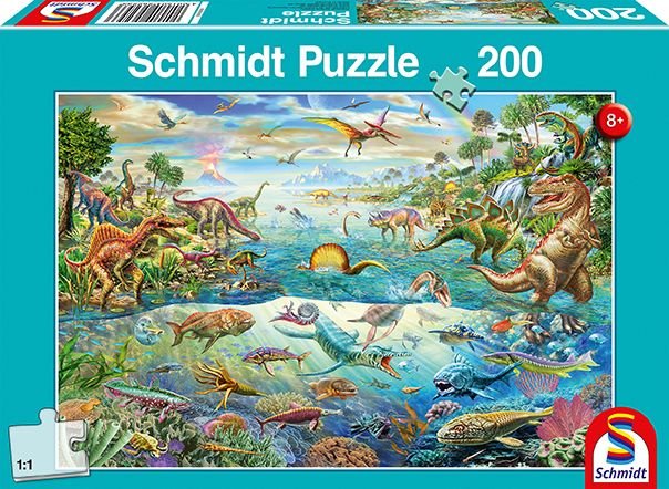 Puzzle 200 pièces - Découvre les Dinosaures - Acheter vos Jeux de société,  puzzles & casse-têtes pour enfants - Playin by Magic Bazar