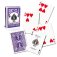 jeu de 54 cartes rider back violet bicycle boite 